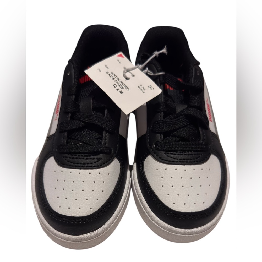 Puma Kids Black and White Sneakers
